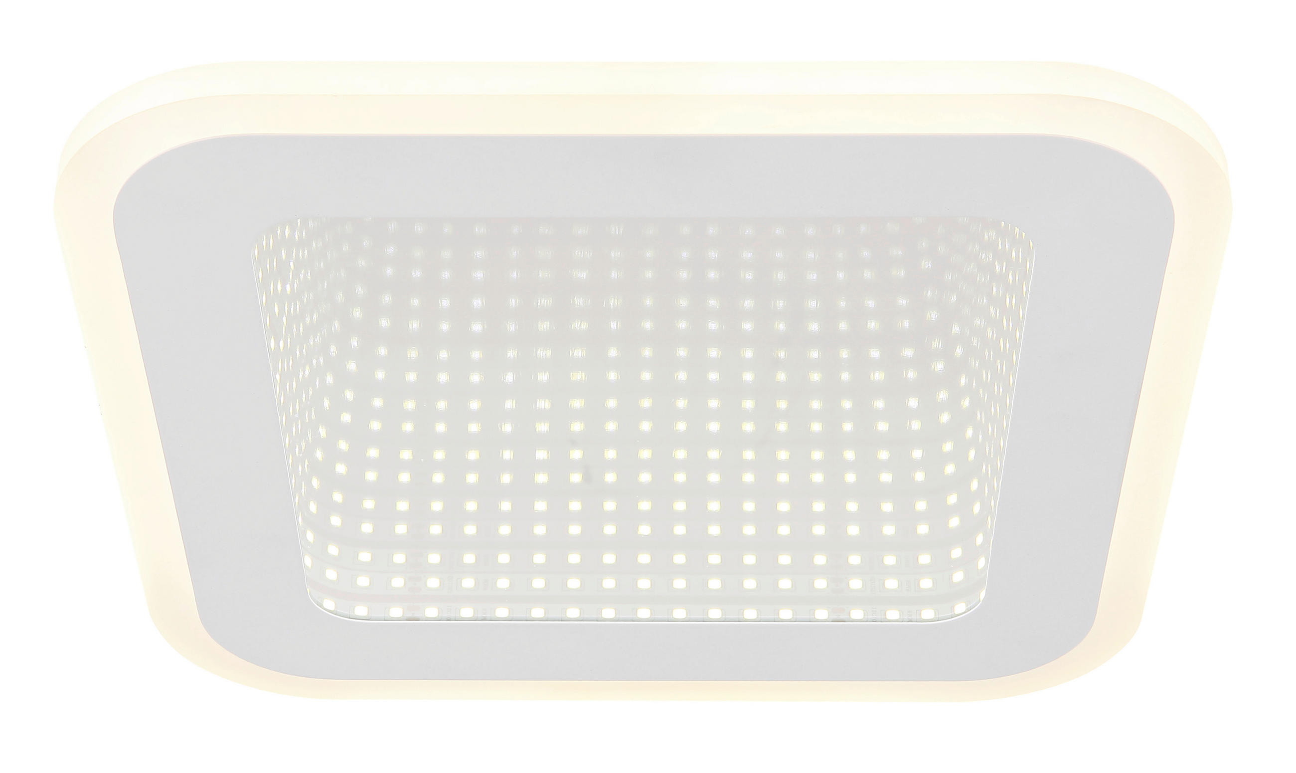 LED-DECKENLEUCHTE 12 W    23/23/4 cm  - Weiss/Opal, Design, Kunststoff/Metall (23/23/4cm) - Globo
