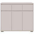 KOMMODE , 120/103/48 cm, 3 Schublade(n)  - Kaschmir/Anthrazit, Design, Holzwerkstoff/Kunststoff (120/103/48cm) - Carryhome