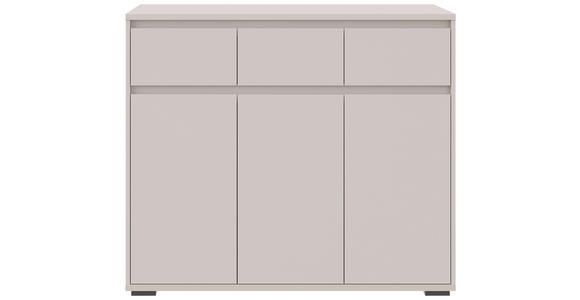 KOMMODE , 120/103/48 cm, 3 Schublade(n)  - Kaschmir/Anthrazit, Design, Holzwerkstoff/Kunststoff (120/103/48cm) - Carryhome