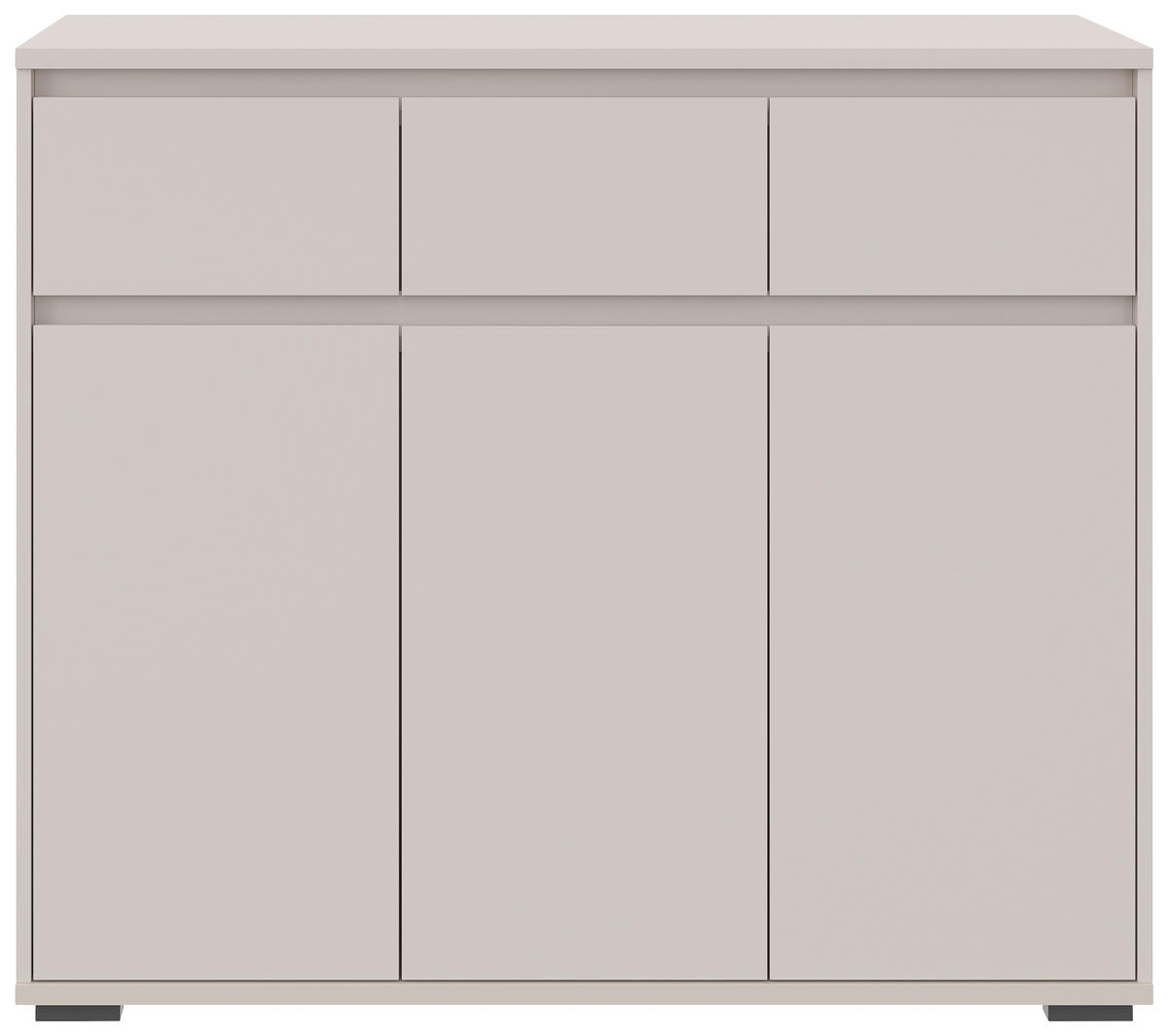 KOMMODE - Kaschmir/Anthrazit, Design, Holzwerkstoff/Kunststoff (120/103/48cm) - Carryhome