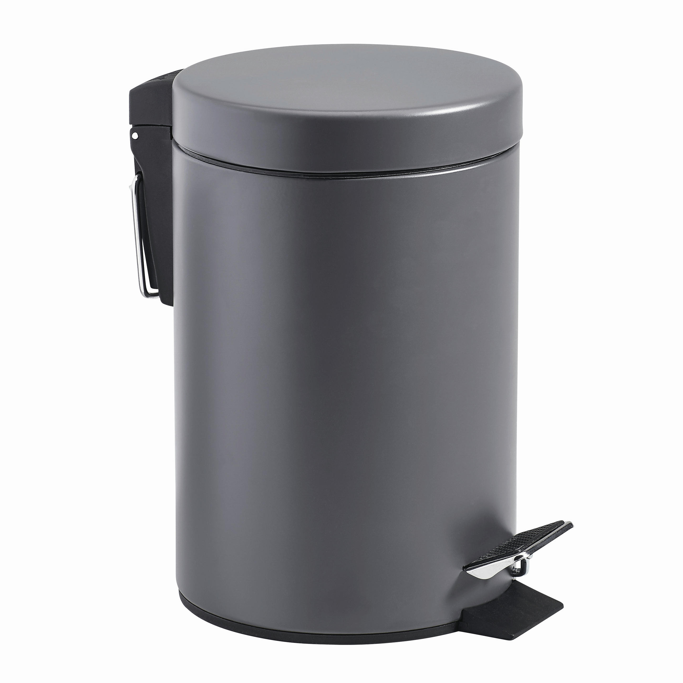 KOSMETIKEIMER 3 l  Metall  - Dunkelgrau/Schwarz, Basics, Kunststoff/Metall (17/26cm) - Kela