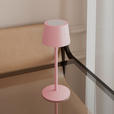 AKKU-TISCHLEUCHTE 9/22 cm  - Rosa, Basics, Metall (9/22cm) - Novel
