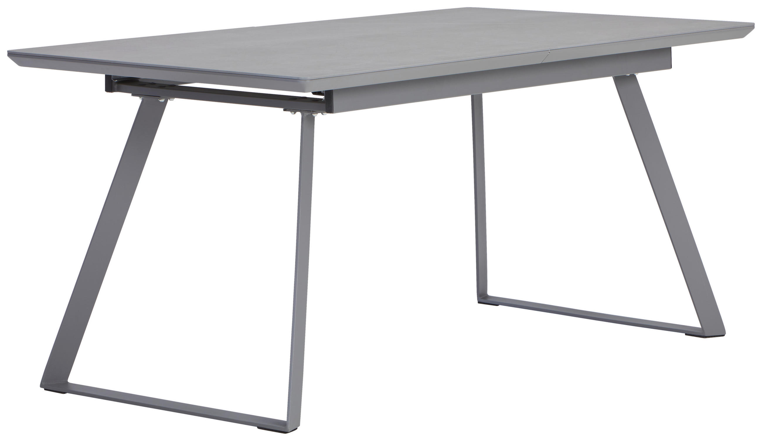 ESSTISCH Grau rechteckig  ausziehbar  - Grau, MODERN, Keramik/Holzwerkstoff (160-200/90/76cm) - MID.YOU