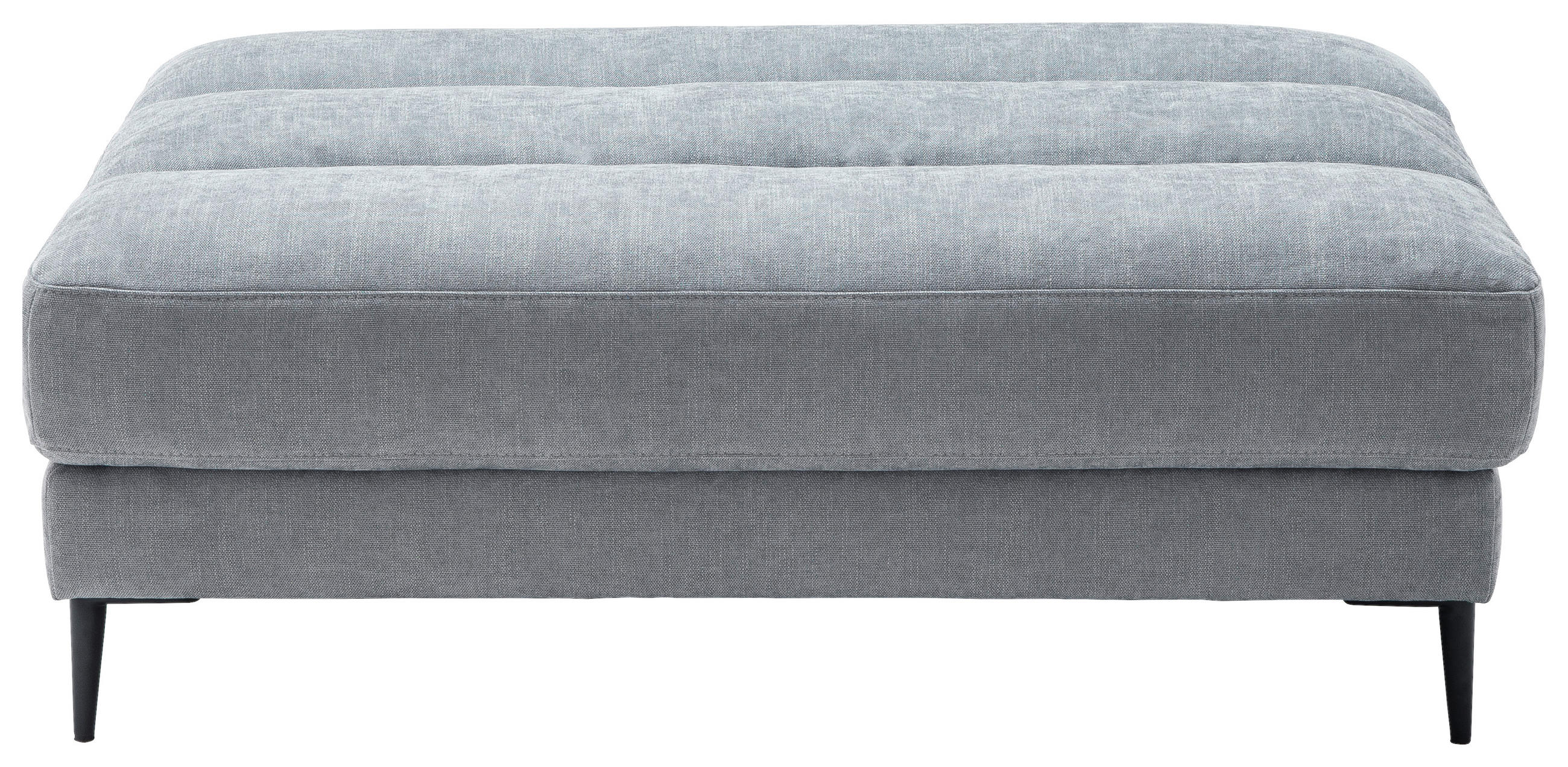 HOCKER Flachgewebe Hellblau  - Schwarz/Hellblau, Design, Textil/Metall (90/83/125cm) - Dieter Knoll