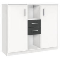 SIDEBOARD  in 122/105/41 cm  - Alufarben/Graphitfarben, KONVENTIONELL, Holzwerkstoff/Kunststoff (122/105/41cm) - Boxxx