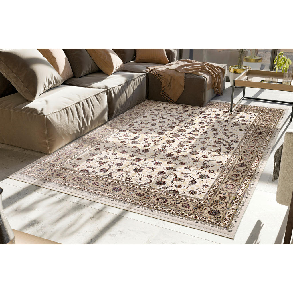 Thumbnail - Dieter Knoll Webteppich Pangäa, Creme, Beige, Textil, Ornament, rechteckig, 300x400 cm, Oeko-Tex® Standard 100, für Fußb...