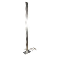 LED-STEHLEUCHTE  26/177/16 cm   - Nickelfarben, Design, Metall (26/177/16cm)