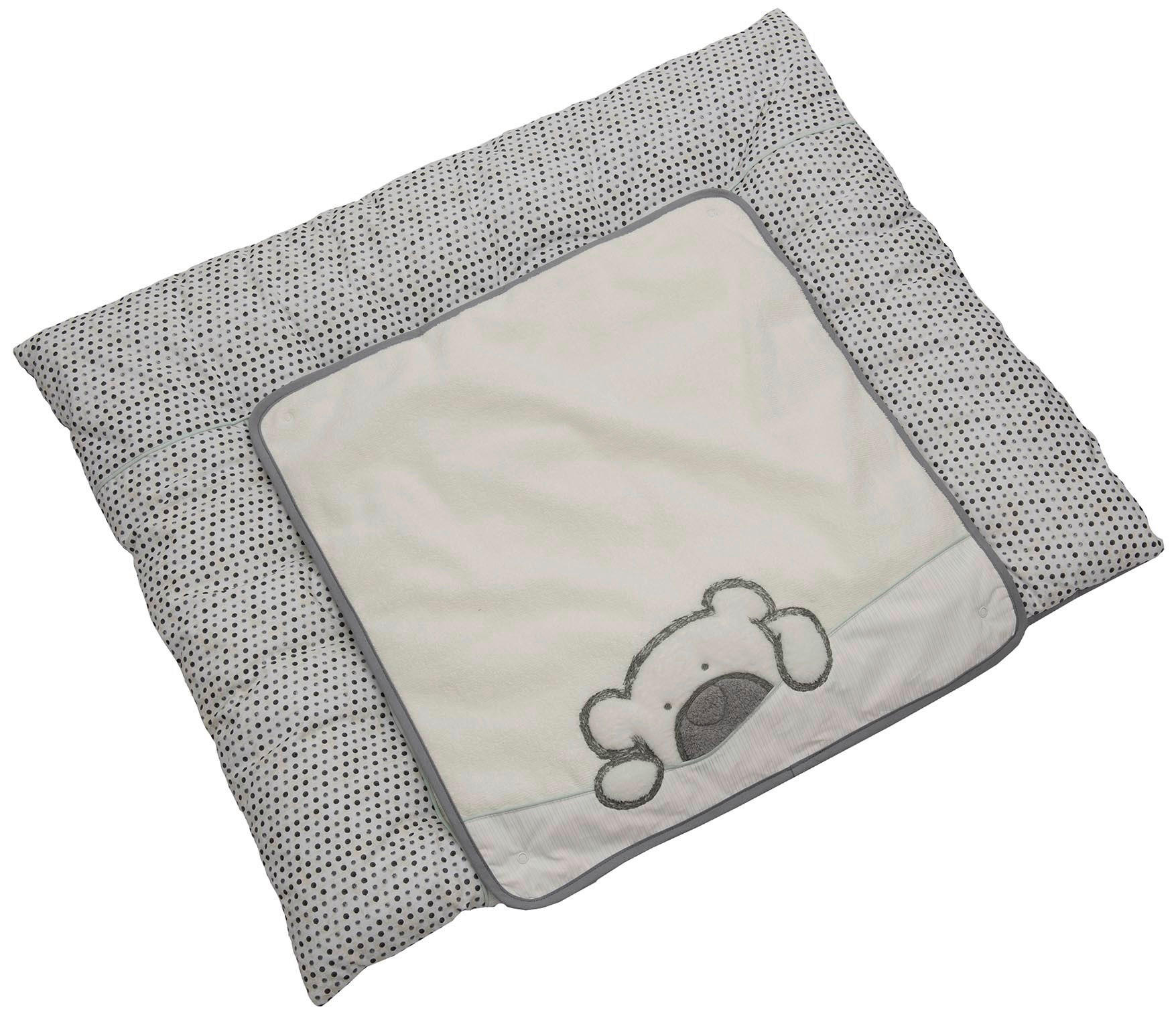 WICKELAUFLAGE - Weiß/Grau, Basics, Textil (85/70cm) - Bebe's Collection