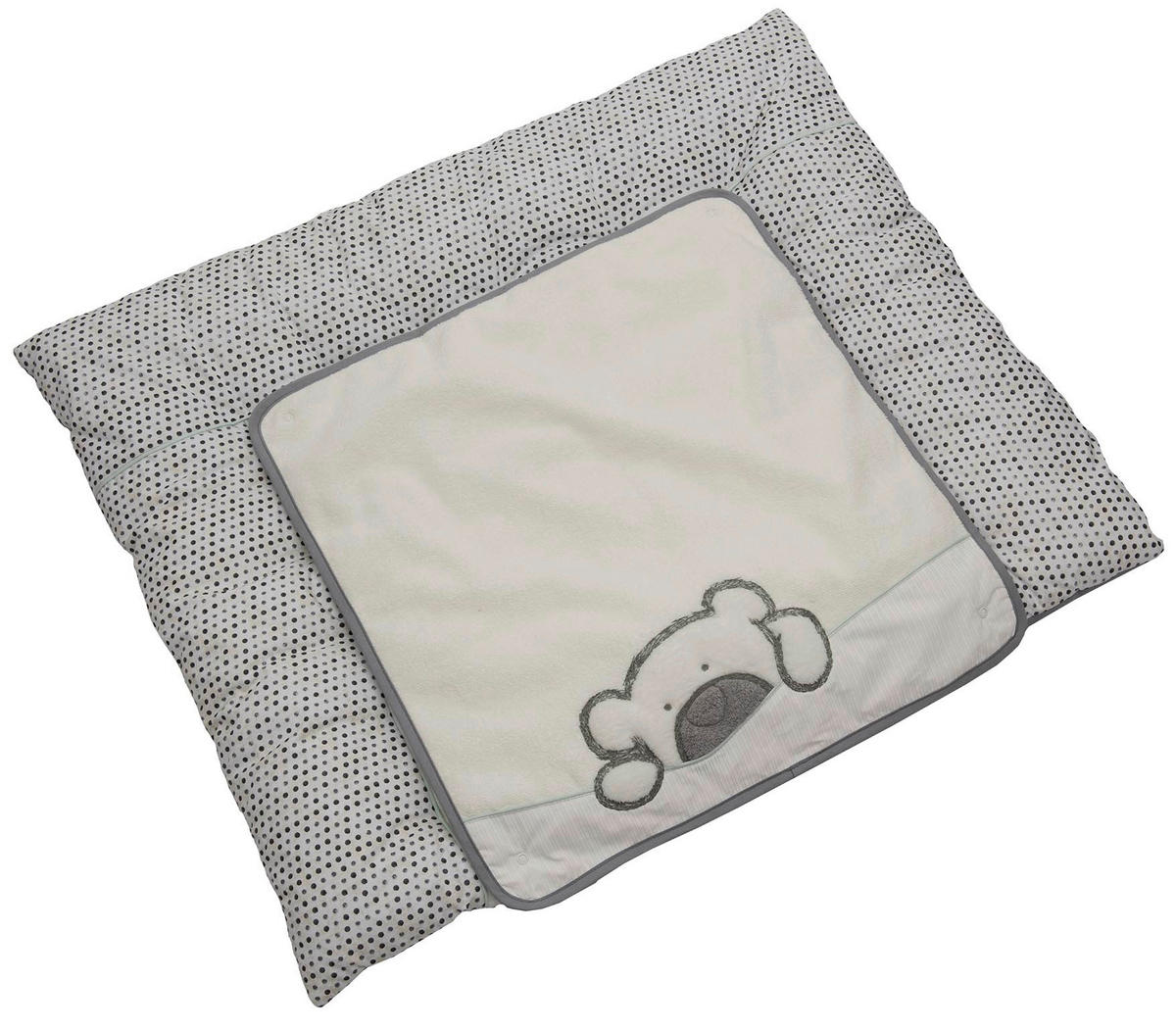 WICKELAUFLAGE - Weiß/Grau, Basics, Textil (85/70cm) - Bebe's Collection