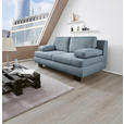 SCHLAFSOFA Macy in Blau, Grau  - Wengefarben/Blau, Design, Holz/Textil (203/94/100cm) - Novel