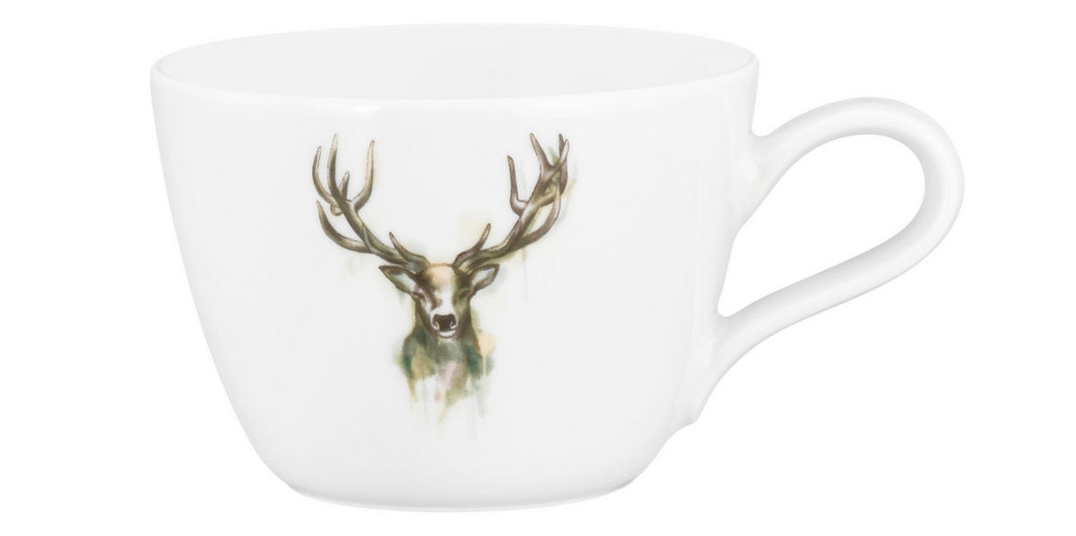 KAFFEETASSE   240 ml  - Weiß, Natur, Keramik (0,24l) - Seltmann Weiden
