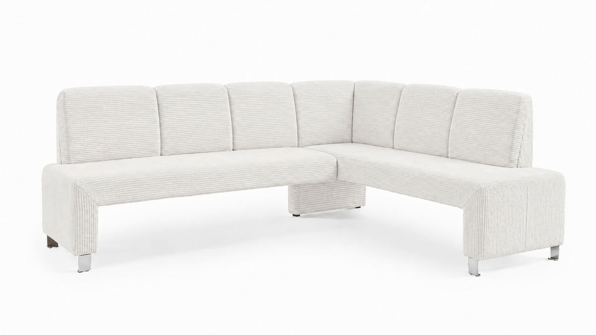 KLUPA KUTNA  bež  drvo, tekstil, drvni materijal      - srebrne boje/bež, Moderno, drvni materijal/drvo (263/198cm) - Livetastic