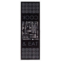 KÜCHENLÄUFER 50/150 cm Miabella Schwarz, Weiß  - Schwarz/Weiß, Design, Textil (50/150cm) - Esposa