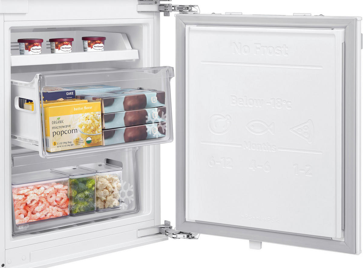 KÜHL-GEFRIER-KOMBINATION 54,0/177,5/55,0 cm BRB80F26ADF0EF  - Weiß, Basics, Glas/Kunststoff (54,0/177,5/55,0cm) - Samsung