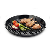 GRILLPLATTE - Schwarz, Basics, Metall (32/3,7cm) - Riess