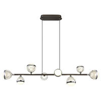 LED-HÄNGELEUCHTE 109/24/120 cm  - Klar/Chromfarben, KONVENTIONELL, Kunststoff/Metall (109/24/120cm) - Globo