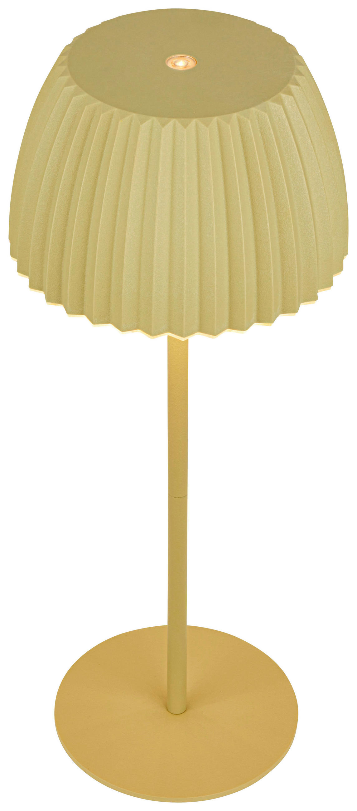 AKKU-TISCHLEUCHTE 14,5/36,5 cm  - Hellgrün, Basics, Kunststoff/Metall (14,5/36,5cm)