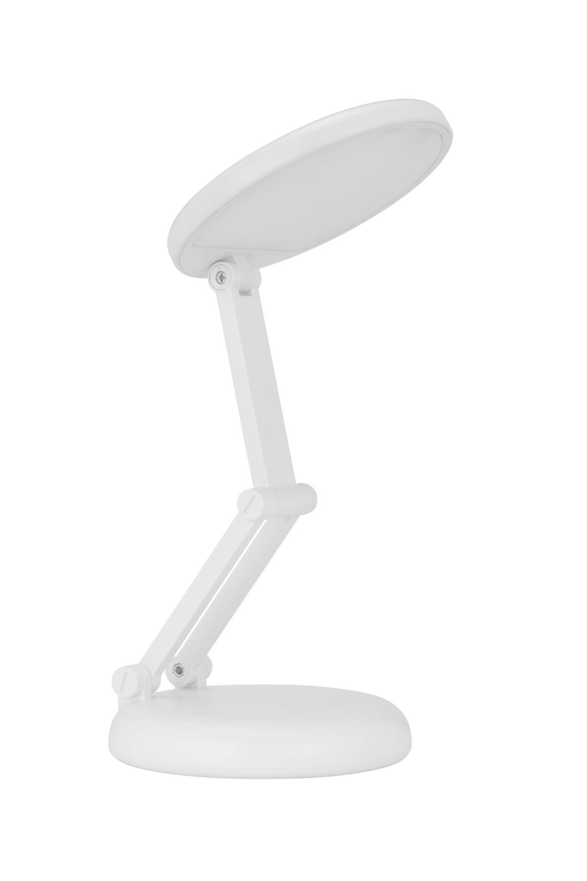 LAMPĂ DE BIROU CU LED - alb, Basics, plastic (12,5/23,5cm) - Novel