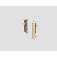 SOCKELLEISTENVERBINDUNGSSTÜCK Braun, Eschefarben  - Eschefarben/Braun, KONVENTIONELL, Kunststoff (1.6/1.2/5.9cm) - Egger Holzwerkstoffe