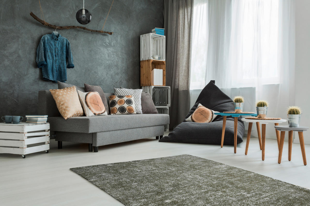 WEBTEPPICH 120/170 cm Olivgrün  - Olivgrün, Basics, Textil (120/170cm) - Novel