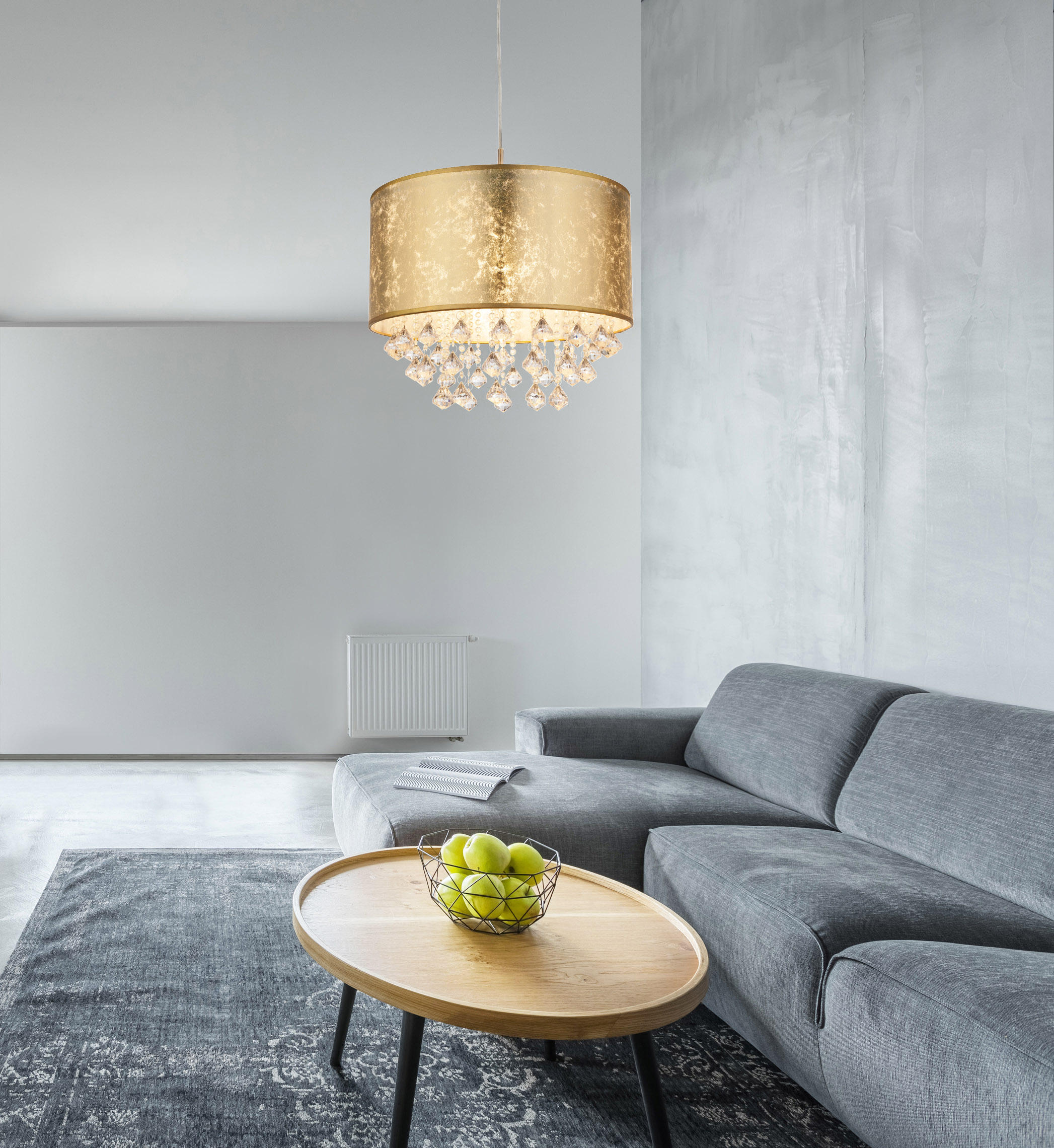 HÄNGELEUCHTE 40/140 cm   - Design, Kunststoff/Textil (40/140cm) - Globo