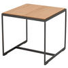 BEISTELLTISCH in Holz 45/45/42 cm  - Eichefarben/Anthrazit, Design, Holz/Metall (45/45/42cm) - Johann Jakob