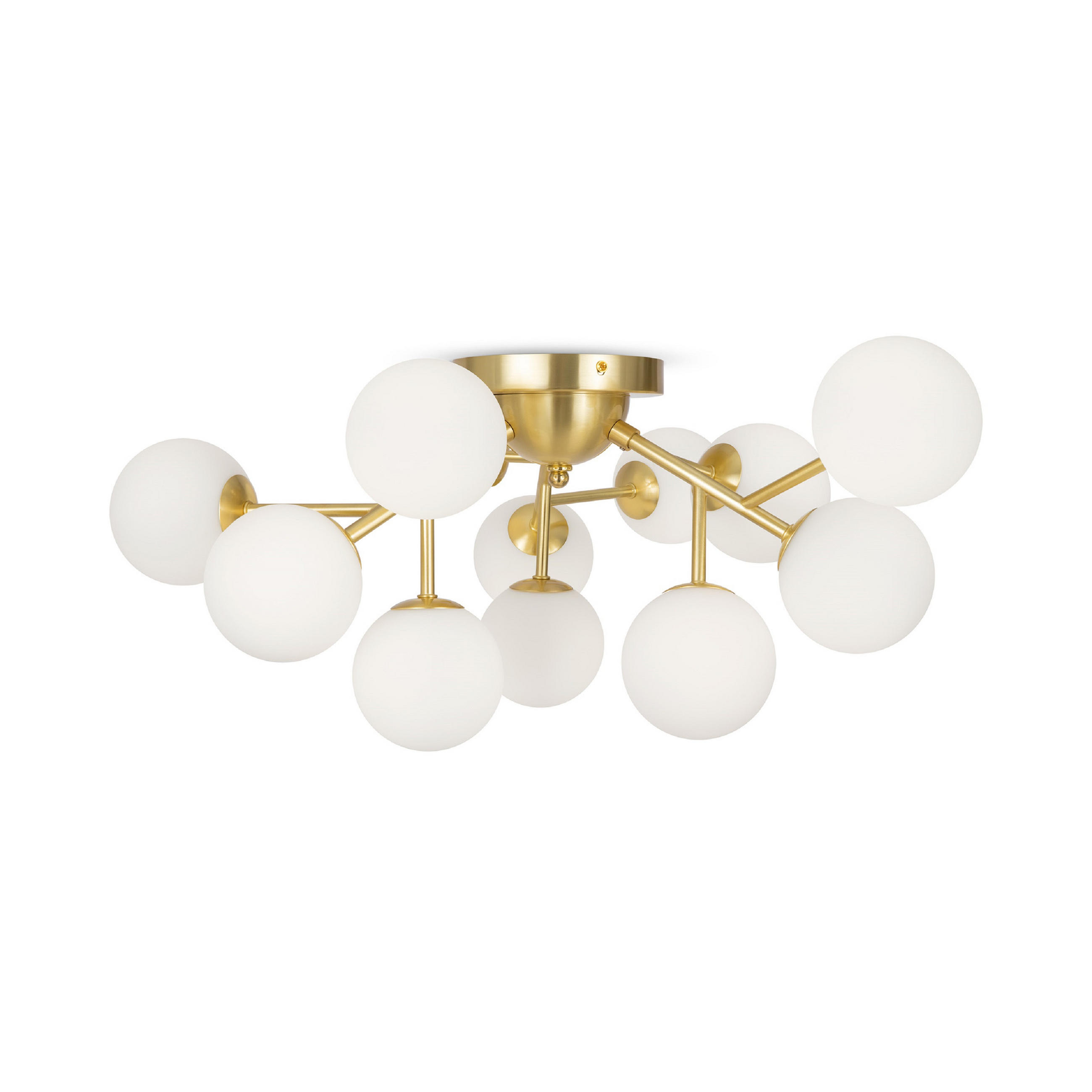 DECKENLEUCHTE 60/20/60 cm   - Messingfarben, Trend, Glas/Metall (60/20/60cm) - MAYTONI