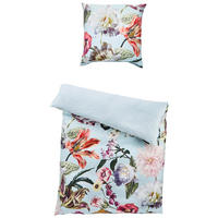 WENDEBETTWÄSCHE FILOU Satin 135/200 cm  - Pastellblau, KONVENTIONELL, Textil (135/200cm) - Essenza