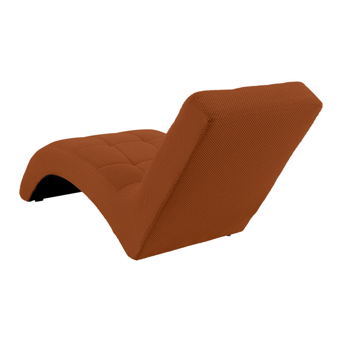 LIGGFÅTÖLJ i vävt tyg aprikos  - aprikos/svart, Modern, textil/plast (68/80/167cm) - MID.YOU