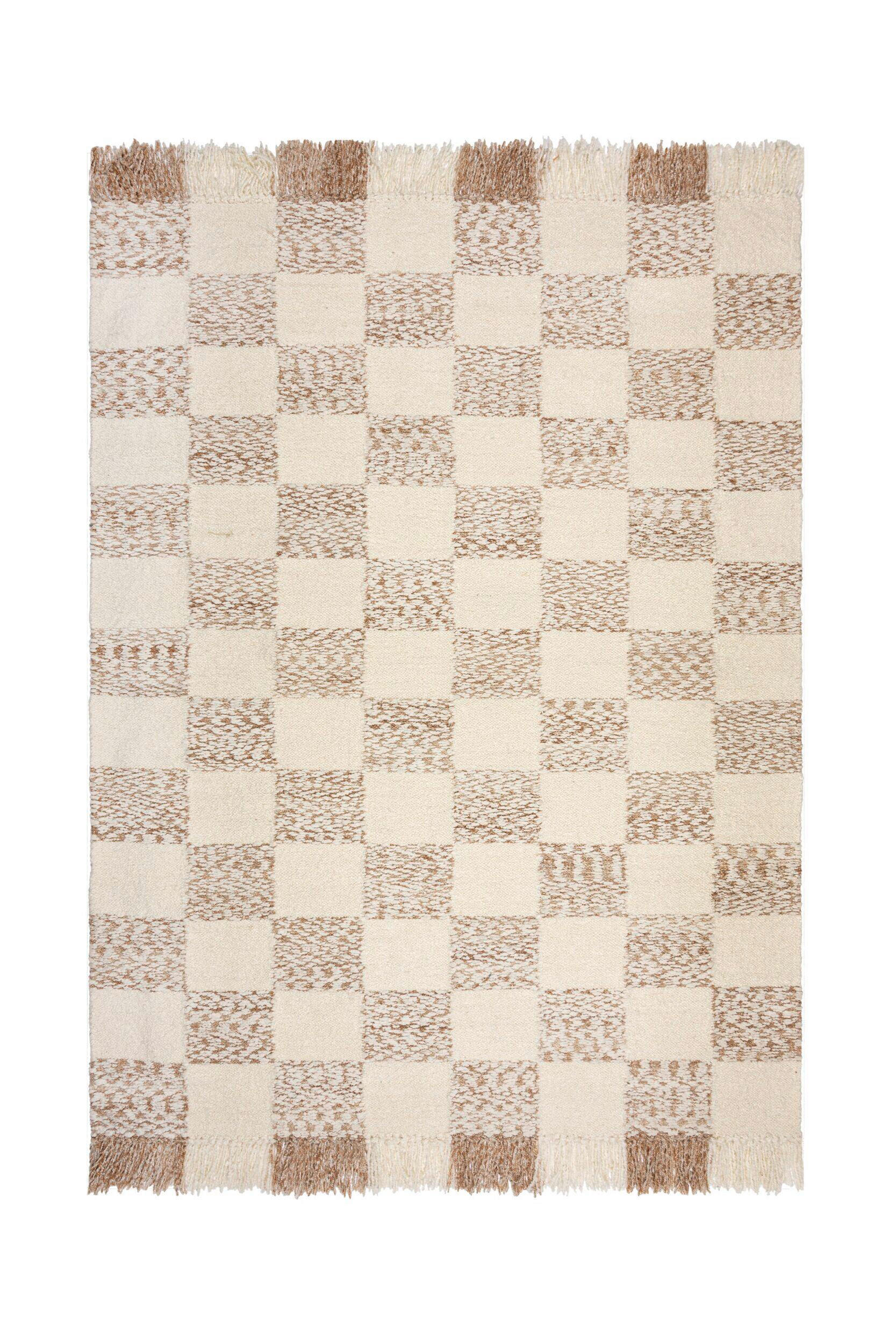 Flair Rugs RUČNĚ TKANÝ KOBEREC, 160/230 cm přírodní barvy, béžová