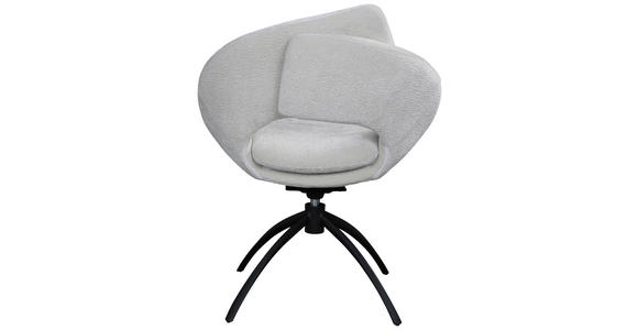 STUHL - Beige/Schwarz, Design, Textil/Metall (69/87,5/66,5cm) - Belluti