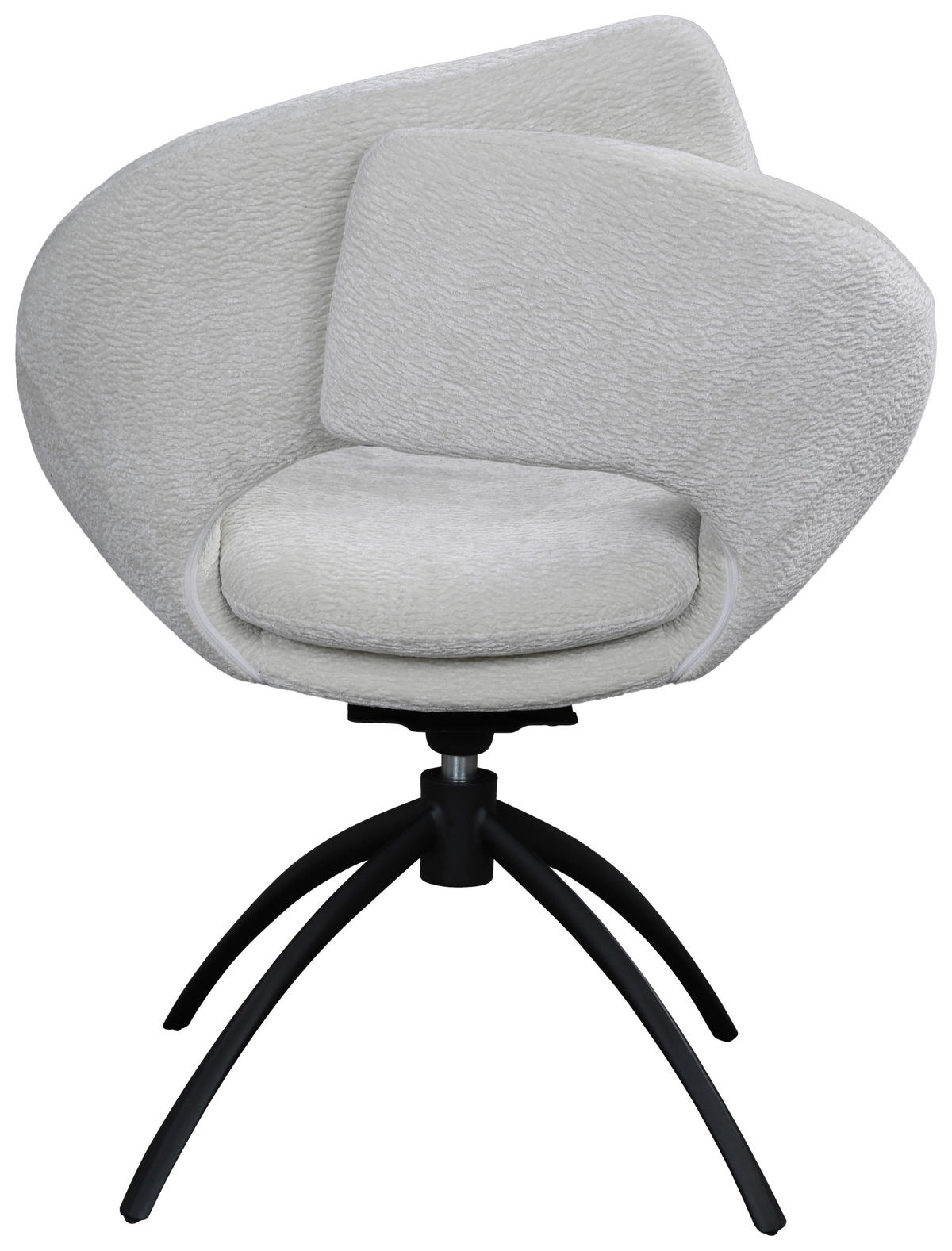 STUHL - Beige/Schwarz, Design, Textil/Metall (69/87,5/66,5cm) - Belluti