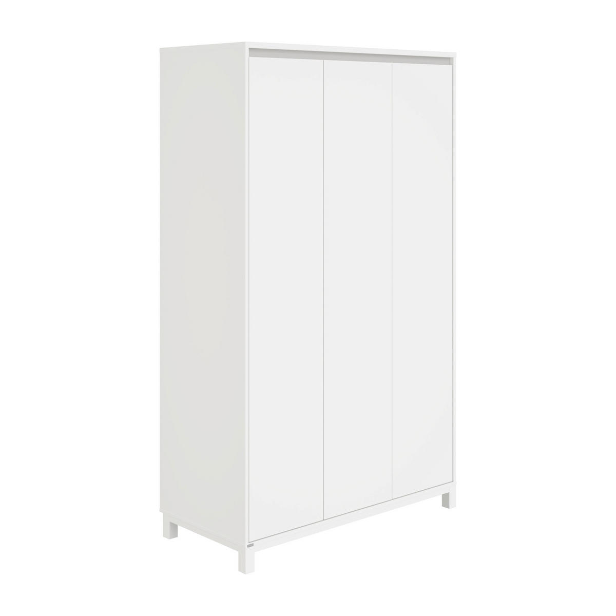 BABYKLEIDERSCHRANK Olli Grau, Weiß  - Weiß/Grau, Basics, Holzwerkstoff (123,5/204,0/56,1cm) - Paidi