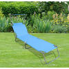 DREIBEINLIEGE 55/24/185 cm  - Blau, Basics, Textil/Metall (55/24/185cm) - Ambia Garden