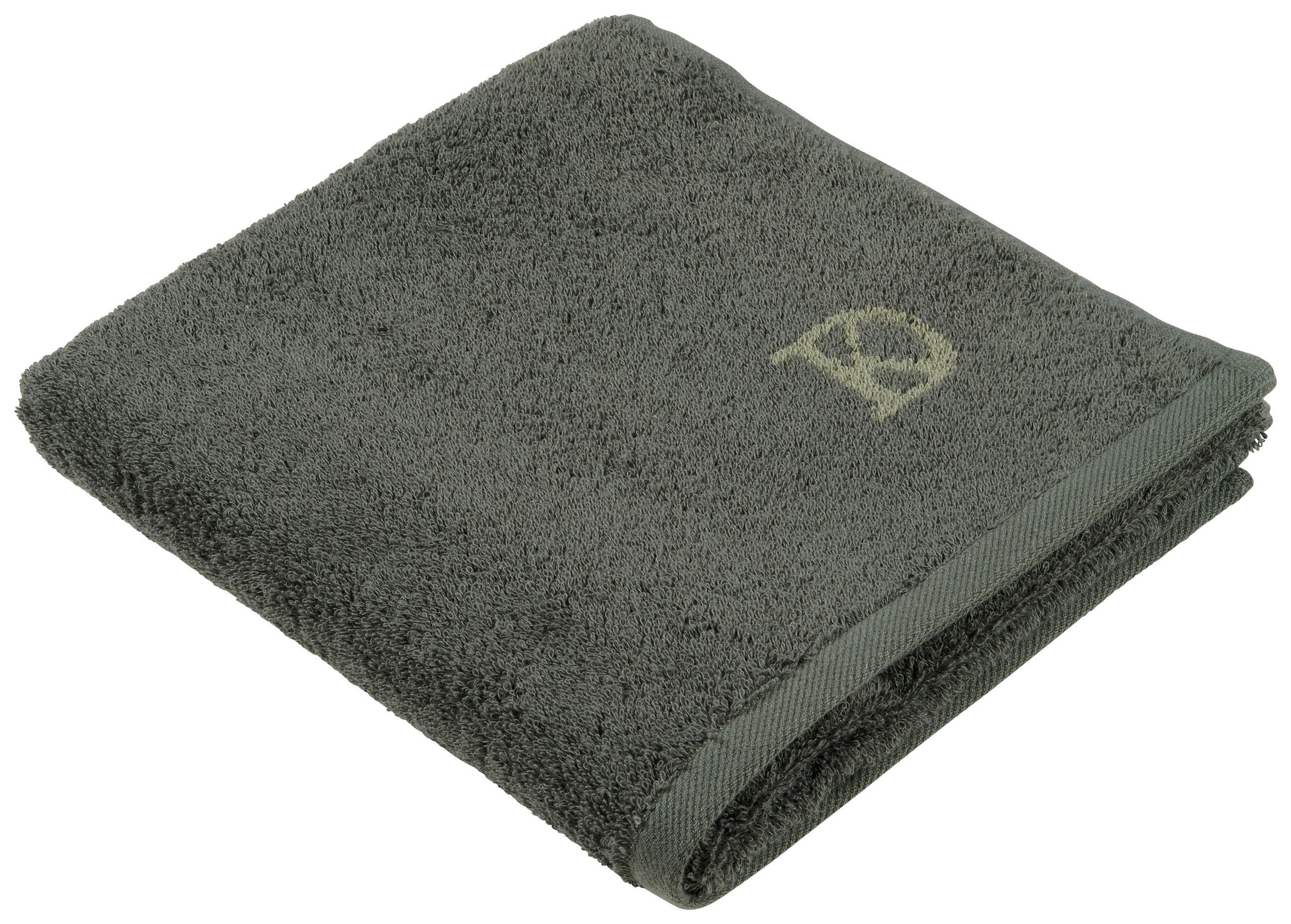 OSUŠKA DO SPRCHY, 70/140 cm, šedá, tmavě zelená - šedá/tmavě zelená, Design, textil (70/140cm) - Dieter Knoll