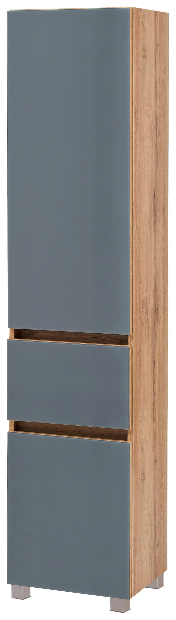 BADEZIMMER  in 120 cm  - Weiss/Eichefarben, Konventionell, Glas/Holzwerkstoff (120cm) - Held