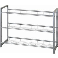 ETAJERĂ ÎNCĂLȚĂMINTE 80/60/30 cm  - culoare aluminiu, Design, metal (80/60/30cm) - Carryhome