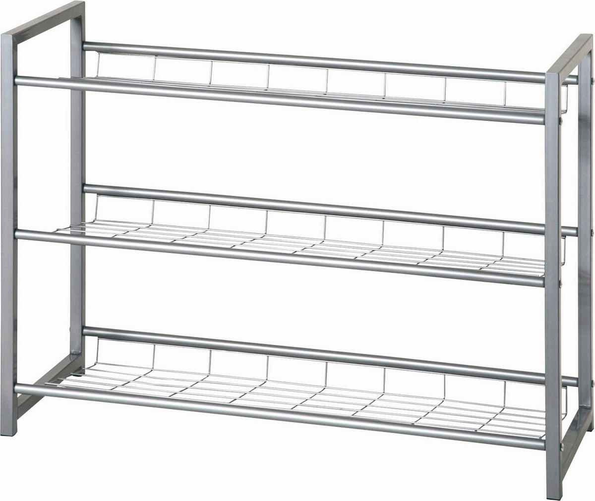 ETAJERĂ ÎNCĂLȚĂMINTE 80/60/30 cm  - culoare aluminiu, Design, metal (80/60/30cm) - Carryhome