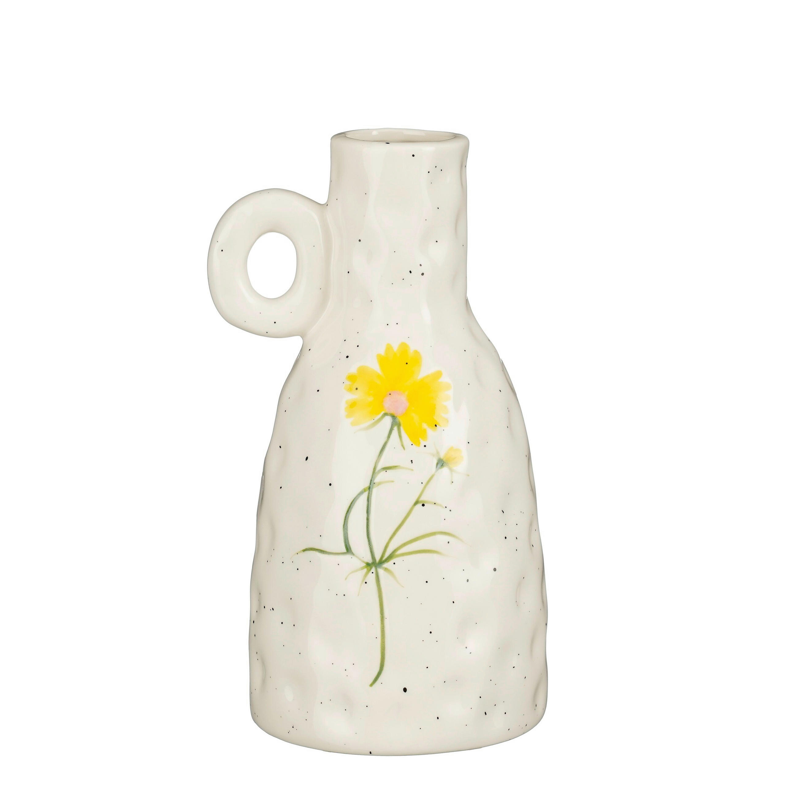 VAZA     keramika  - bela, Osnovno, keramika (10.5/9.5/18.5cm)