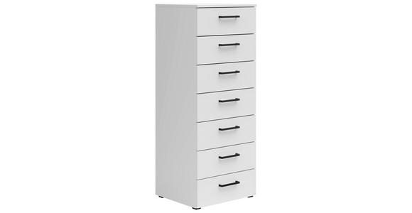 KOMMODE 45/115/40 cm in Weiß - Anthrazit/Schwarz, MODERN, Holzwerkstoff/Kunststoff (45/115/40cm) - Carryhome