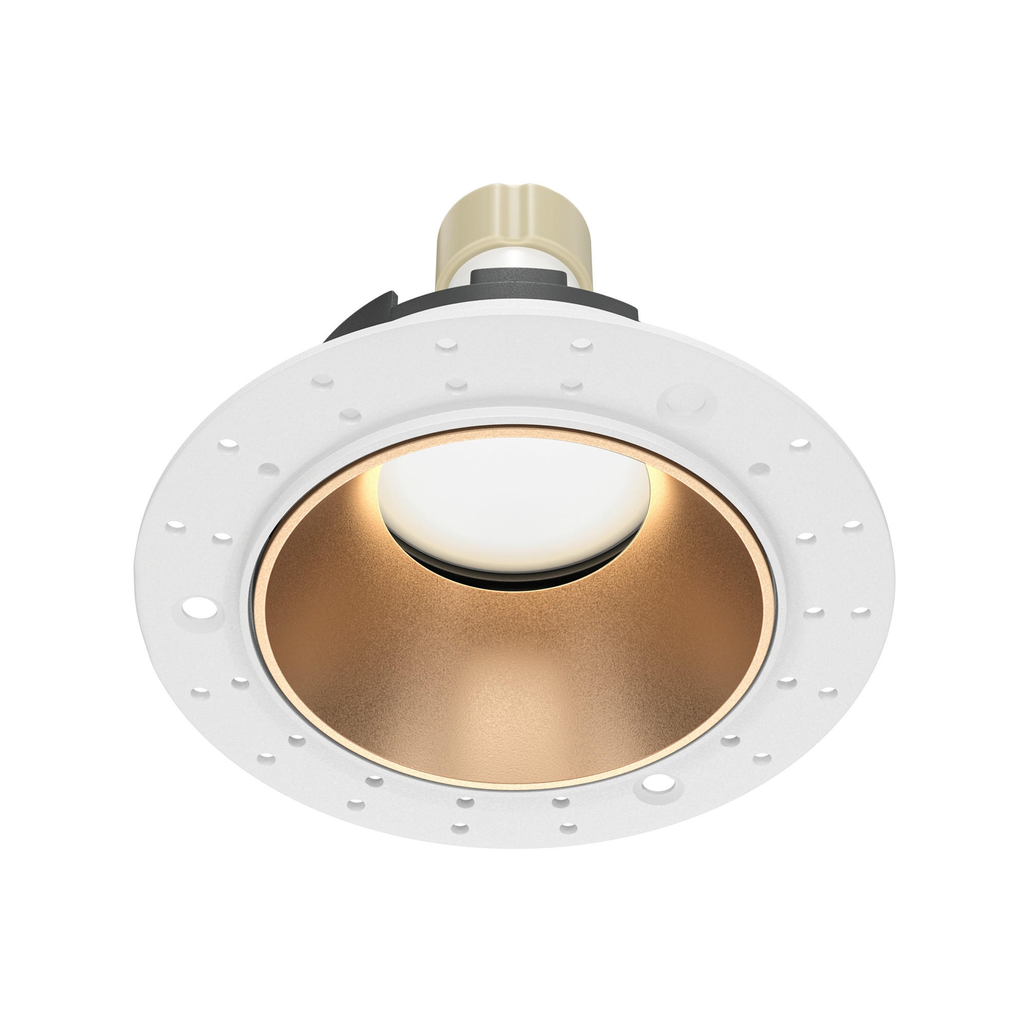 DECKENLEUCHTE    10.2/10,2/3,7 cm  - Weiss/Goldfarben, Trend, Metall (10.2/10,2/3,7cm) - MAYTONI