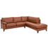 WOHNLANDSCHAFT in Leder Braun - Nussbaumfarben/Braun, Design, Leder/Holz (260/225cm) - Erpo WOHNLANDSCHAFT in Leder Braun - Nussbaumfarben/Braun, Design, Leder/Holz (260/225cm) - Erpo