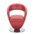 STUHL in Metall, Leder Rot, Edelstahlfarben - Edelstahlfarben/Rot, Design, Leder/Metall (62/86/61cm) - Moderano STUHL in Metall, Leder Rot, Edelstahlfarben - Edelstahlfarben/Rot, Design, Leder/Metall (62/86/61cm) - Moderano