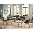 ECKBANK 155/235 cm  in Anthrazit, Eichefarben  - Eichefarben/Anthrazit, KONVENTIONELL, Holz/Textil (155/235cm) - Dieter Knoll
