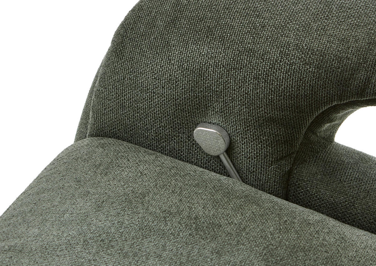 RELAXSESSEL Holz, Textil Grün  - Eiche Bianco/Beige, Romantik / Landhaus, Holz/Textil (80/106/88cm) - Voleo