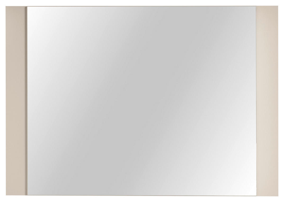 STENSKO OGLEDALO, 100/70/2 cm steklo, leseni material  - kašmir, Basics, steklo/leseni material (100/70/2cm) - Xora