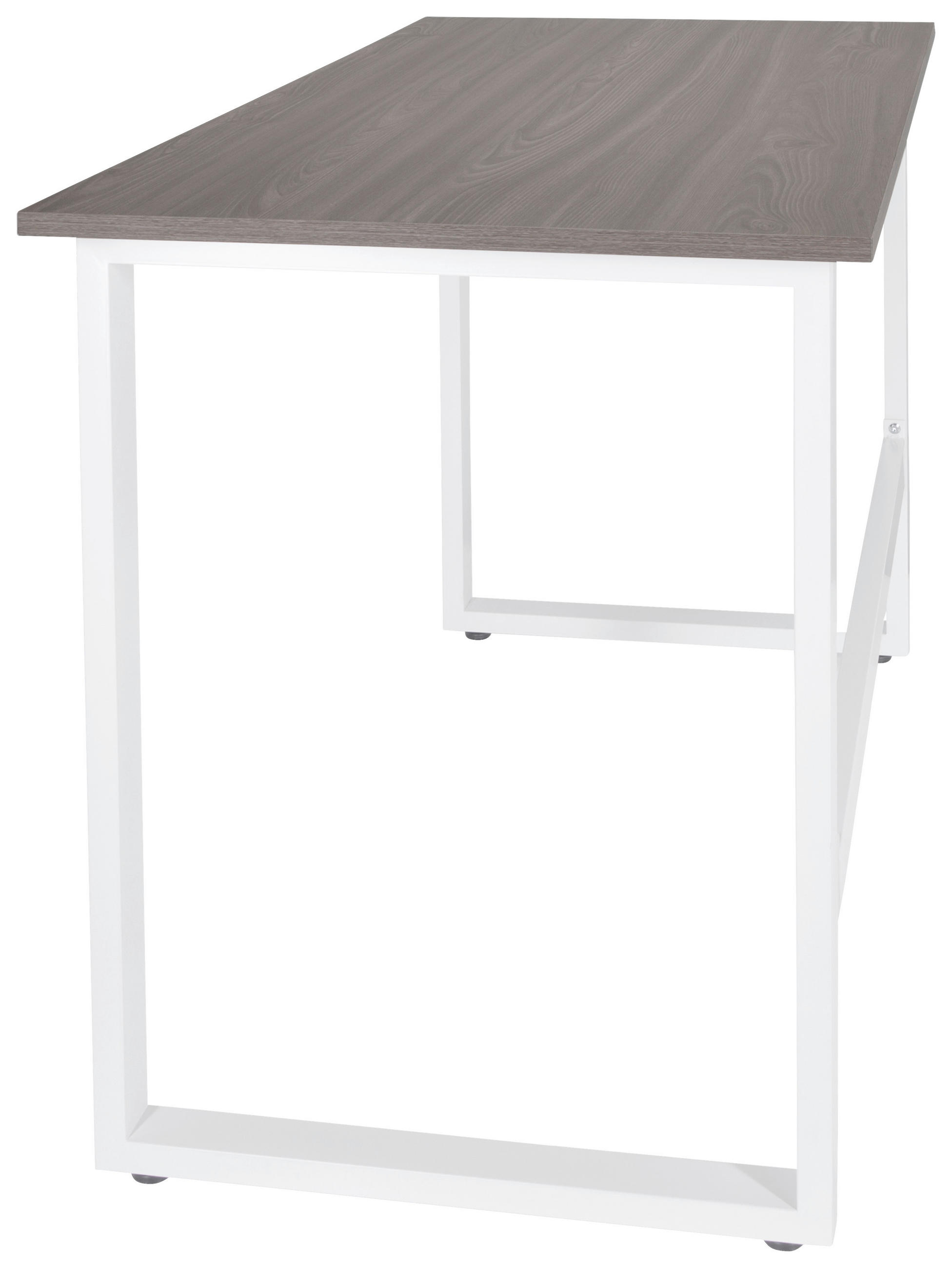 Thumbnail - Mid.you Schreibtisch, Grau, Weiß, Holzwerkstoff, rechteckig, U-Form, 60x76x120 cm, Arbeitszimmer, Schreibtische, Bürotis...