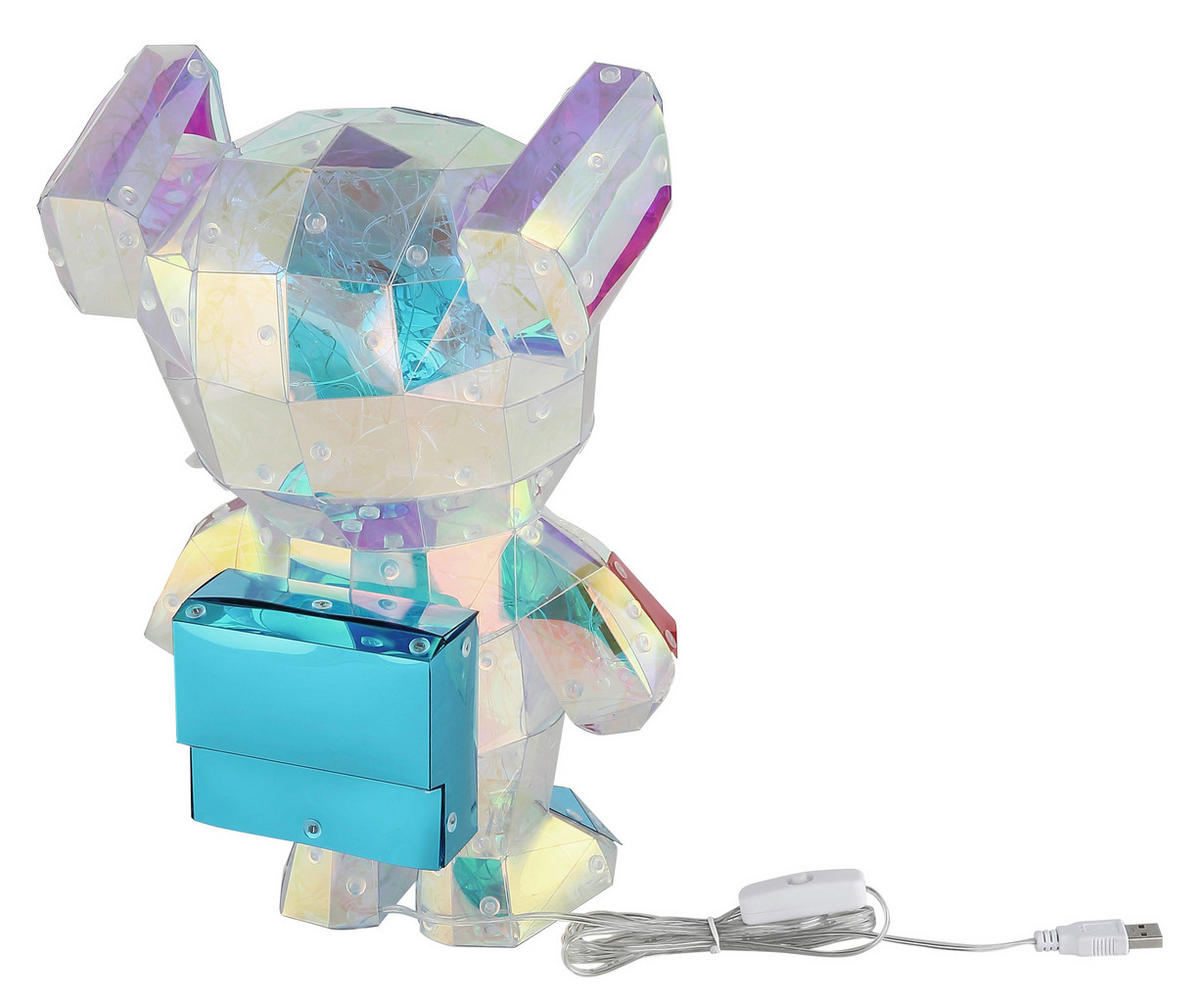 LED SVJETILJKA STOLNA BRONDAR  - bijela/siva, Design, plastika (20,5/16,5/31cm)