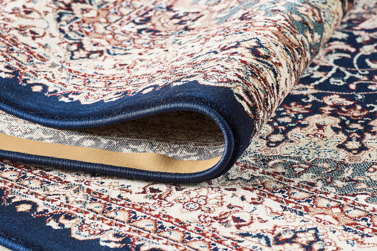 VINTAGE-TEPPICH 80/150 cm Semerkand Dunkelblau, Beige  - Beige/Dunkelblau, LIFESTYLE, Textil (80/150cm) - Novel