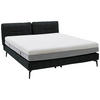 BOXSPRINGBETT 180/200 cm  in Anthrazit  - Anthrazit/Schwarz, Design, Textil/Metall (180/200cm) - Johann Jakob